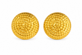 Textured Disc Earrings