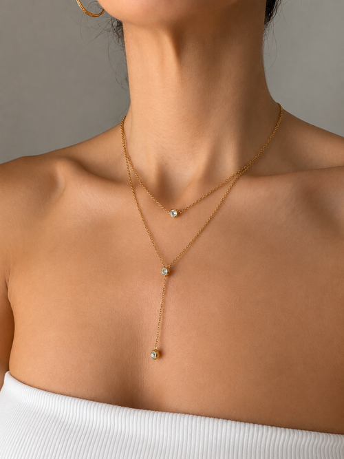 Celeste Drop Necklace