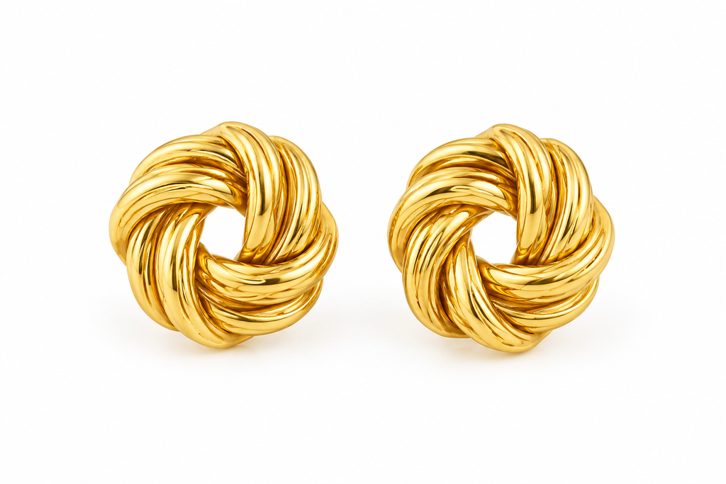 Golden Knot Earrings