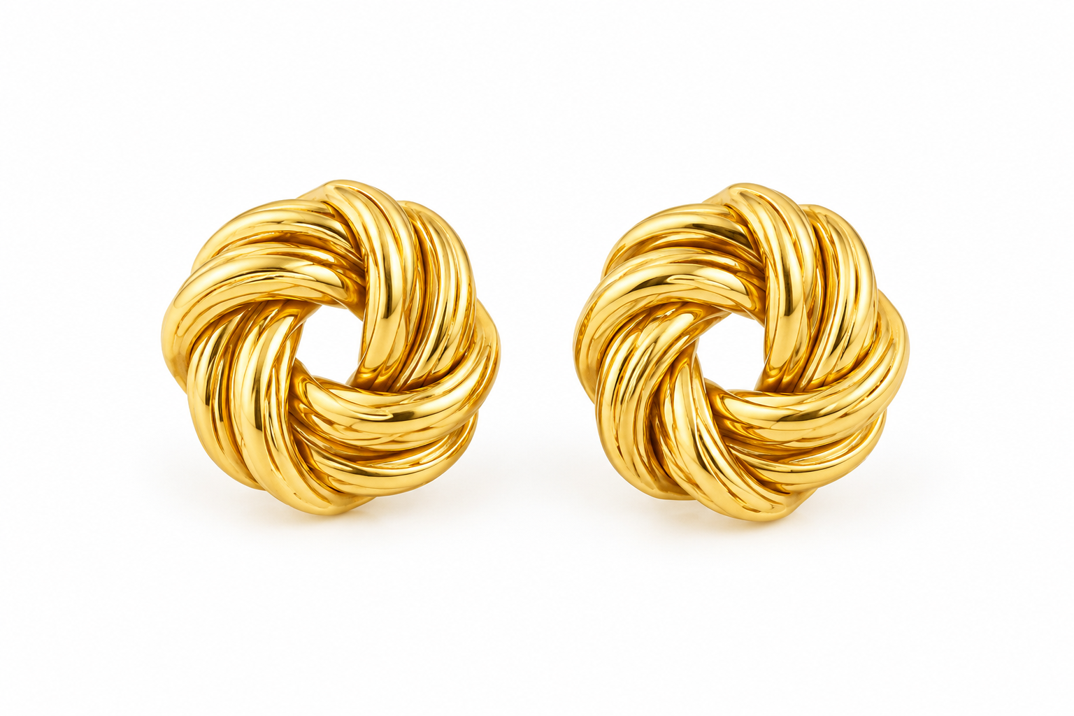 Golden Knot Earrings