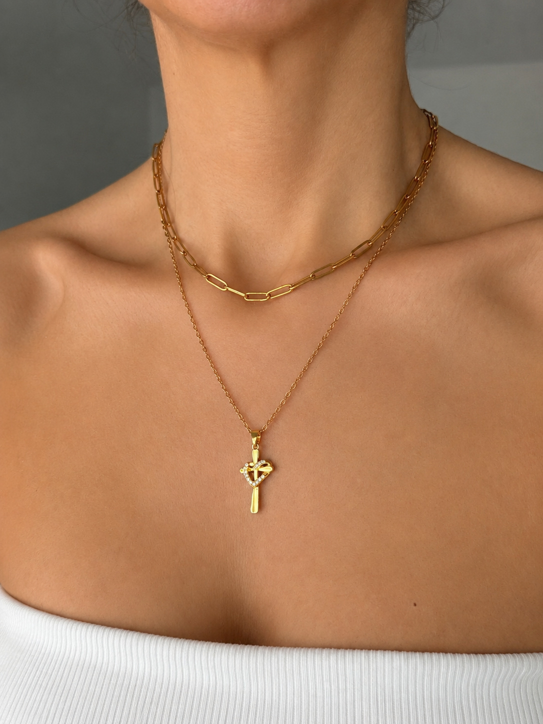 Paperclip Link Necklace