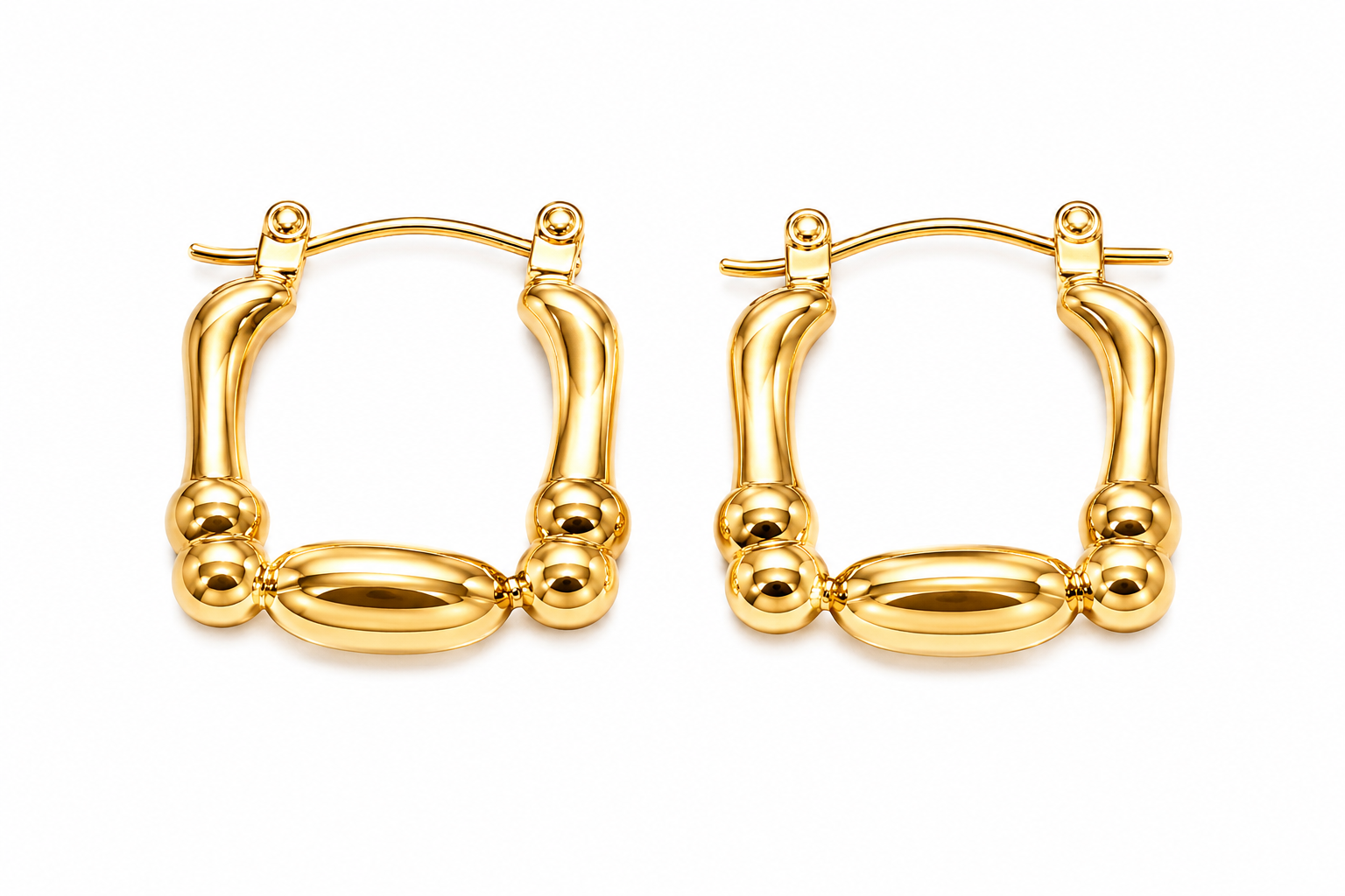 Beaded Hoop Earrings