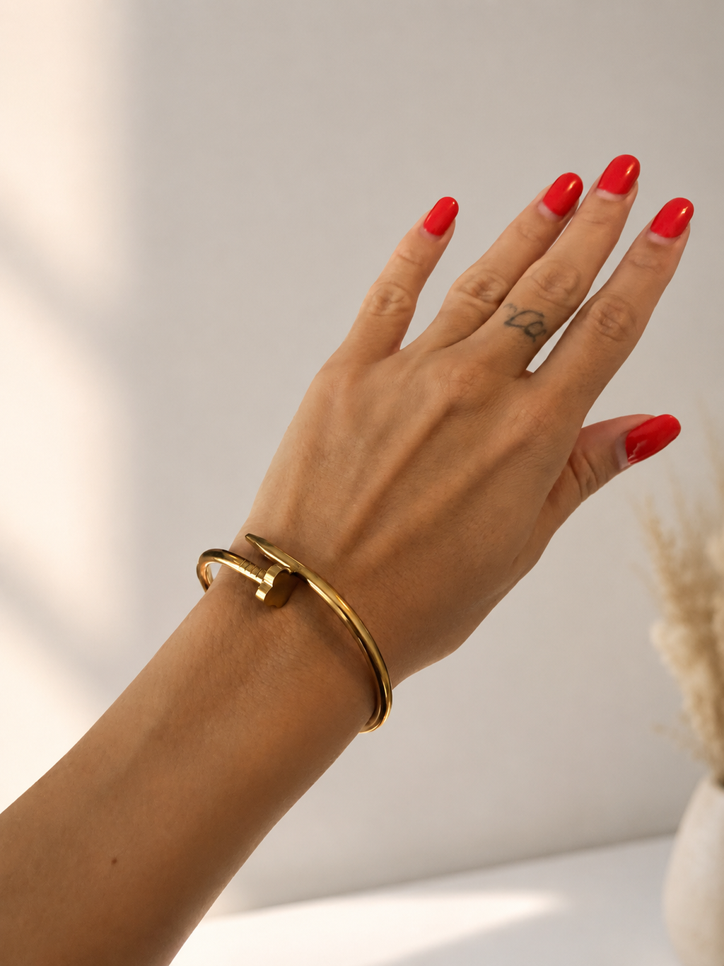 Golden Nail Bangle