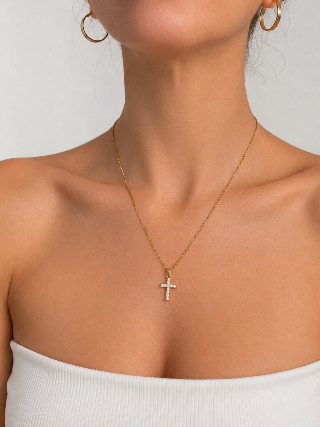 Radiant Cross Necklace