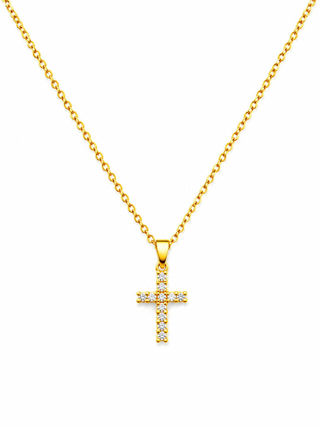 Radiant Cross Necklace