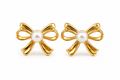 Pearl Bow Earrings