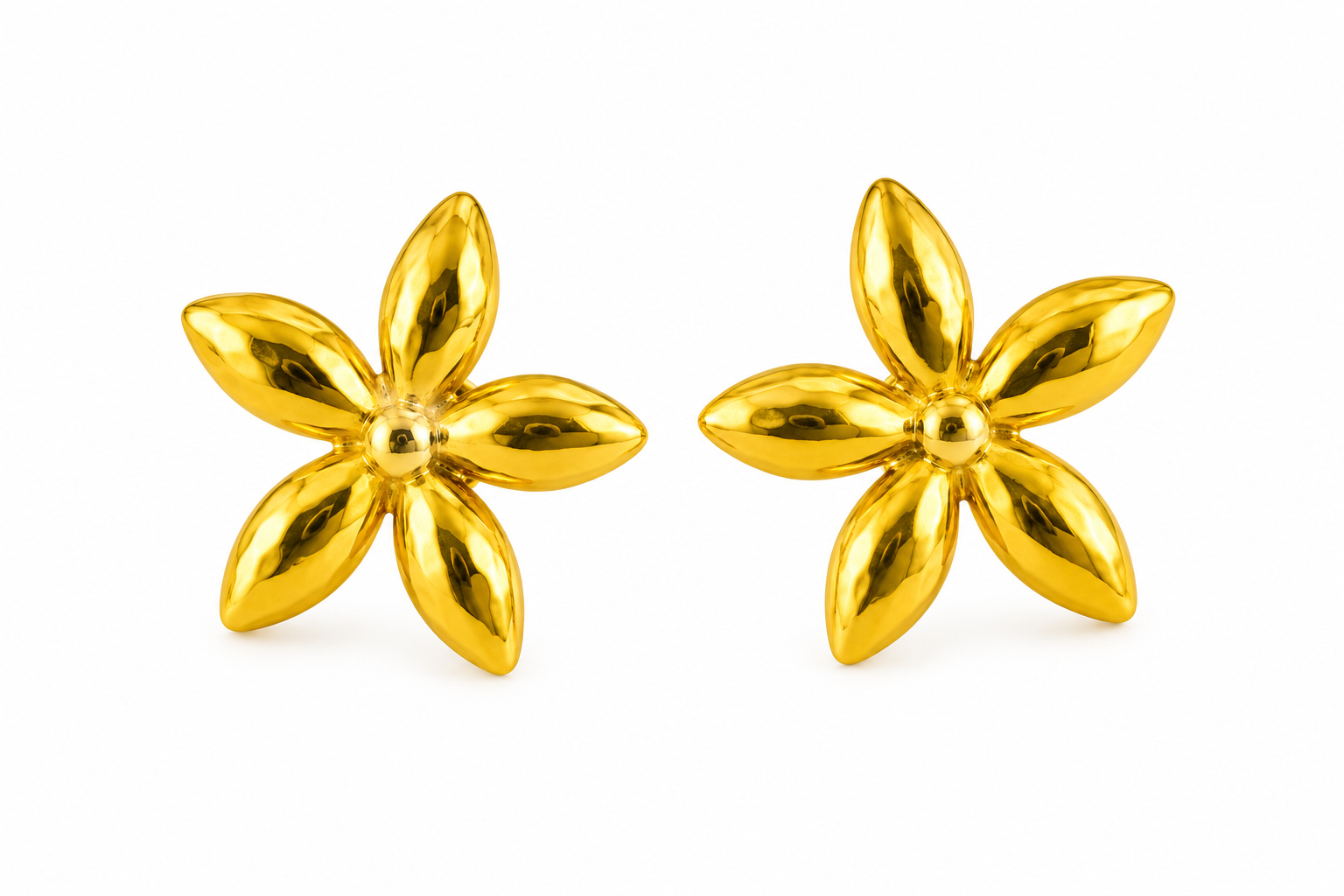 Golden Flower Earrings