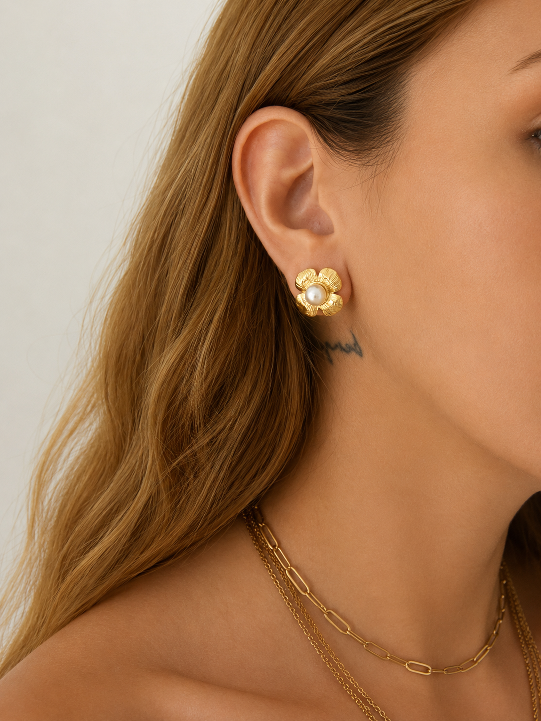 Pearl Flower Earrings