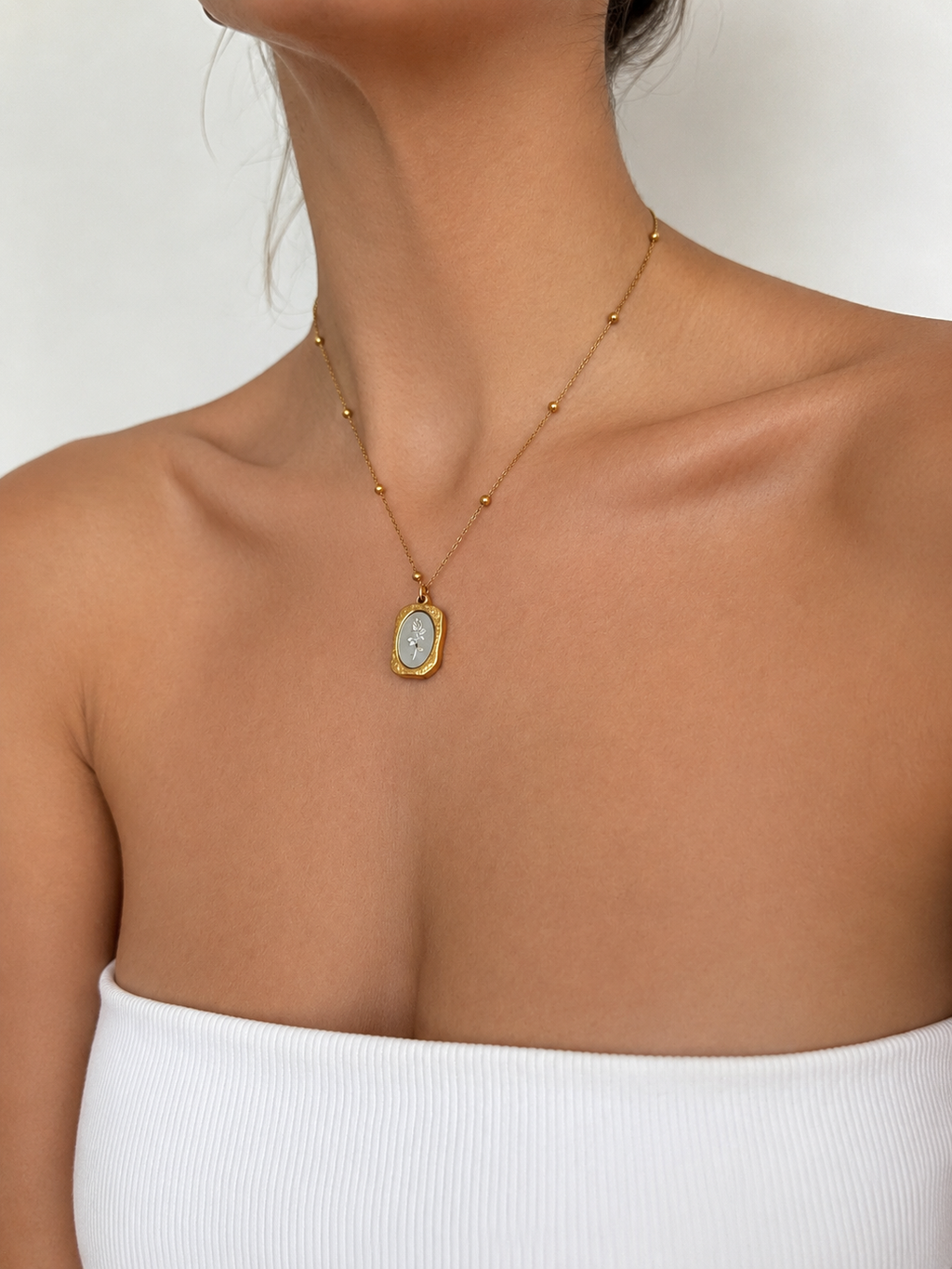 Rose Medallion Necklace
