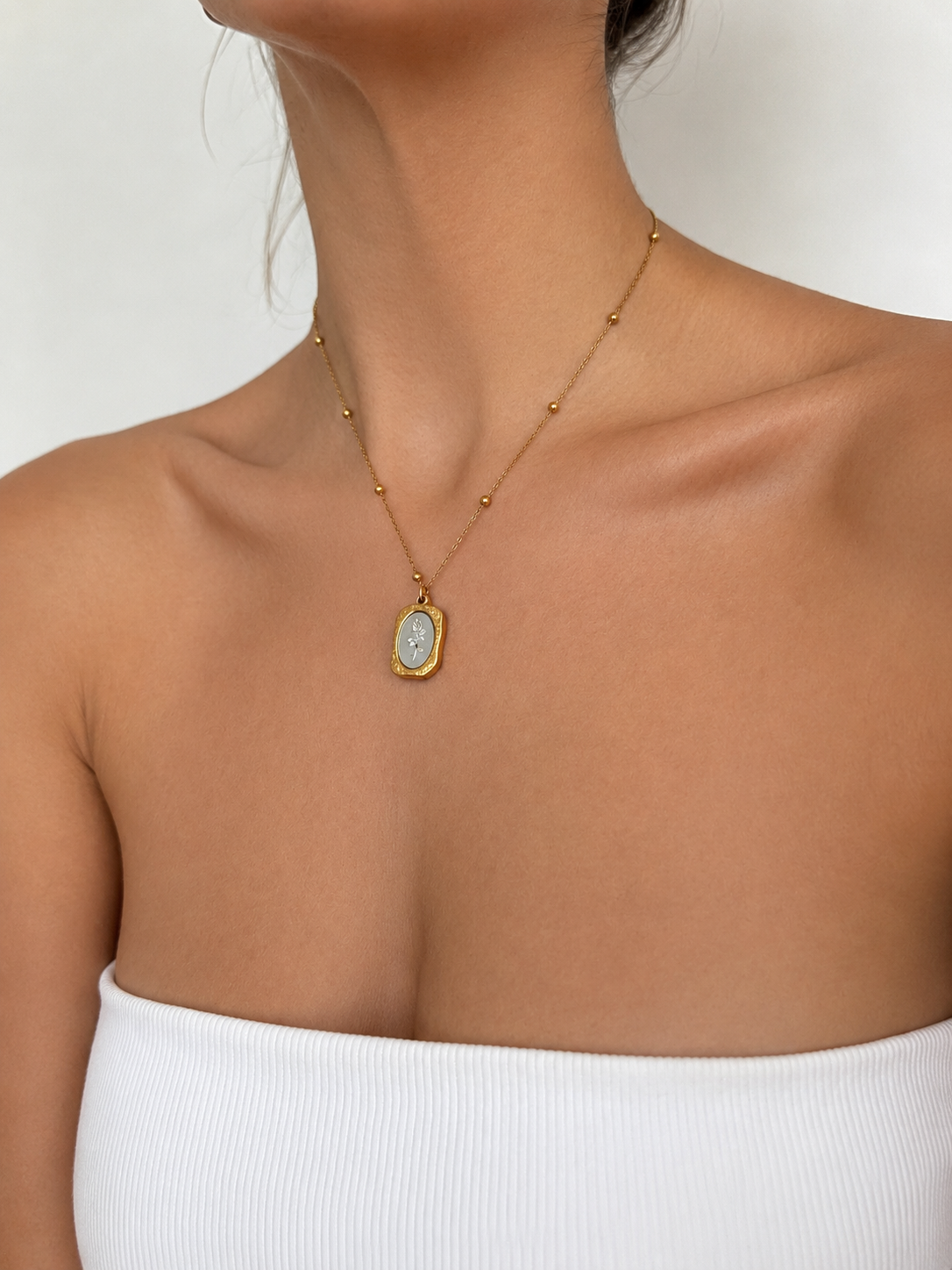Rose Medallion Necklace