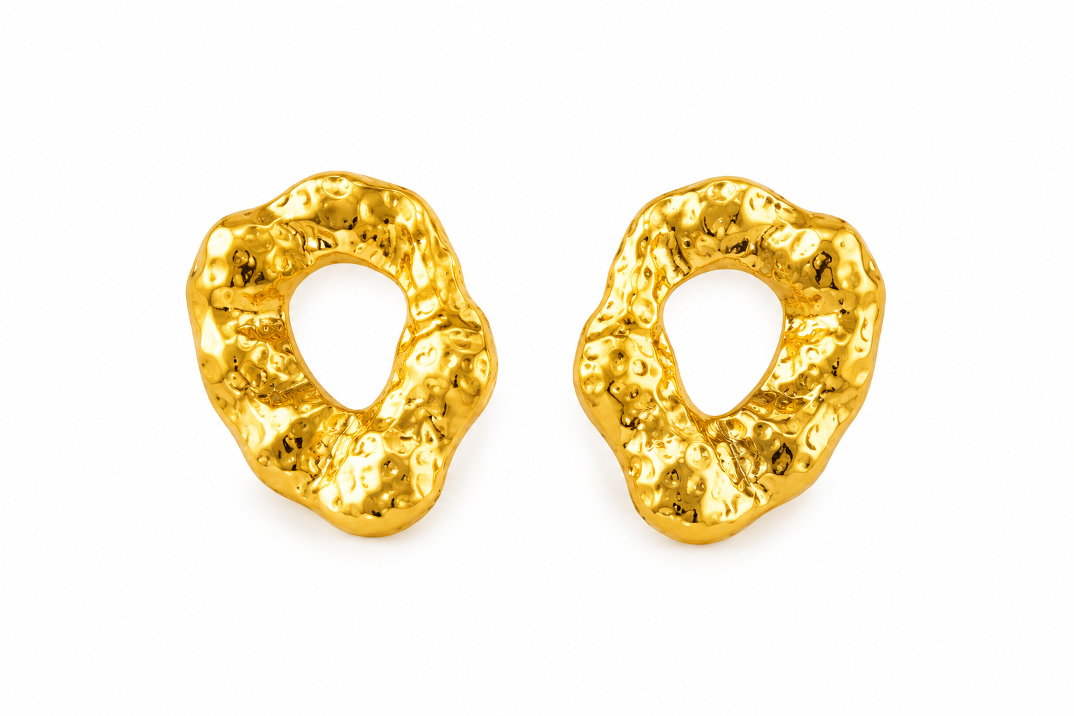 Wave Oval Earrings