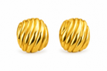 Twisted Disc Earrings