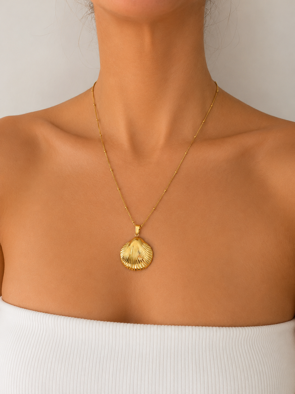 Golden Seashell Necklace