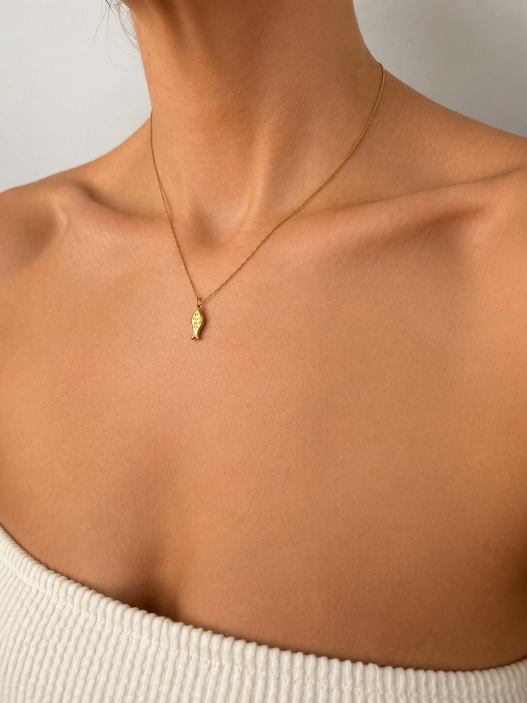 Golden Fish Necklace