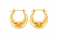 Sunburst Hoop Earrings