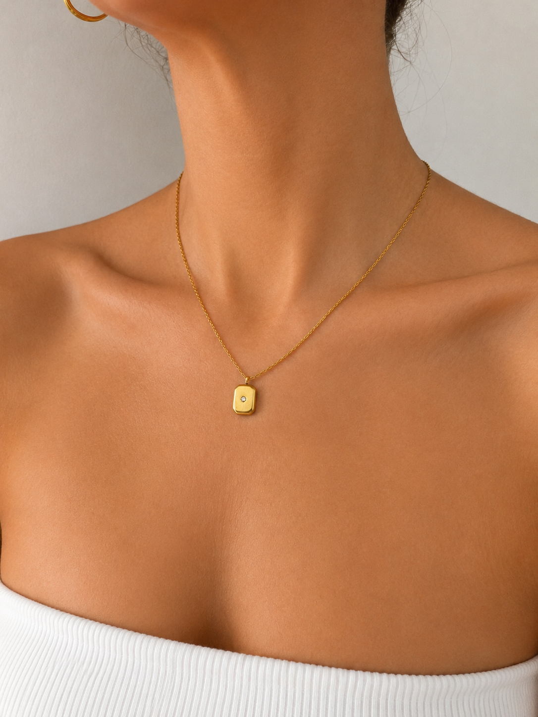 Luna Tag Necklace