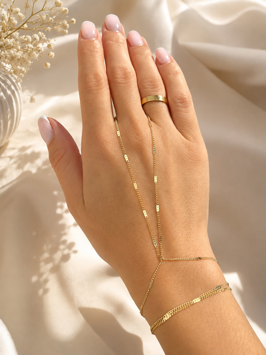 Golden Grace Hand Chain